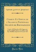 Charte Et Status de l'Alliance Nationale Société de Bienfaisance