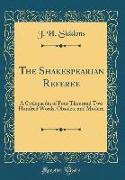 The Shakespearian Referee