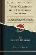 Textes Classiques de la Littérature Française