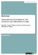 Literaturbericht zu Seminartext "Die Geschichte der Universität in Europa"