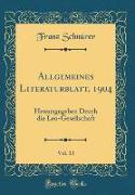 Allgemeines Literaturblatt, 1904, Vol. 13
