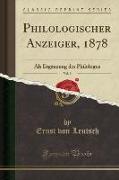 Philologischer Anzeiger, 1878, Vol. 9