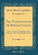 The Nomenclature Of British Insects