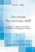 Deutsche Bauzeitung, 1878, Vol. 12