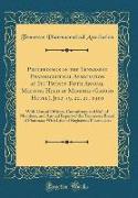Proceedings of the Tennessee Pharmaceutical Association at Its Twenty-Fifth Annual Meeting Held at Memphis (Gayoso Hotel), July 19, 20, 21, 1910