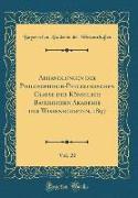 Abhandlungen der Philosophisch-Philologischen Classe der Königlich Bayerischen Akademie der Wissenschaften, 1897, Vol. 20 (Classic Reprint)