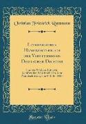 Literarisches Handwörterbuch der Verstorbenen Deutscher Dichter