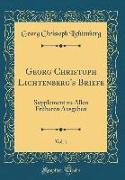 Georg Christoph Lichtenberg's Briefe, Vol. 1