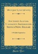 Southern Illinois University Information Service News Release