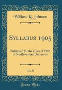 Syllabus 1905, Vol. 20