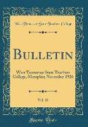 Bulletin, Vol. 15: West Tennessee State Teachers College, Memphis, November 1926 (Classic Reprint)