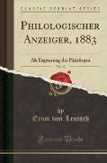 Philologischer Anzeiger, 1883, Vol. 13