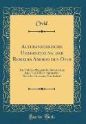 Altfranzoesische Uebersetzung der Remedia Amoris des Ovid