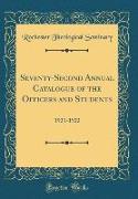 Seventy-Second Annual Catalogue of the Officers and Students