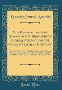 Acts Passed at the First Session of the Thirty-Ninth General Assembly for the Commonwealth of Kentucky