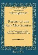 Report on the Palk Manuscripts