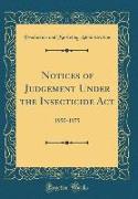 Notices of Judgement Under the Insecticide Act