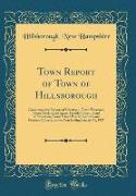 Town Report of Town of Hillsborough