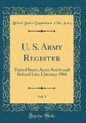 U. S. Army Register, Vol. 1