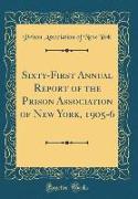 Sixty-First Annual Report of the Prison Association of New York, 1905-6 (Classic Reprint)