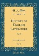 History of English Literature, Vol. 3