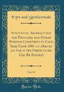 Statistical Abstract for the Principal and Other Foreign Countries in Each Year From 1881 to 1890-91 (as Far as the Particulars Can Be Stated), Vol. 19 (Classic Reprint)