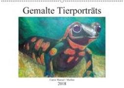 Catrin Mansel - Gemalte Tierporträts (Wandkalender 2018 DIN A2 quer)