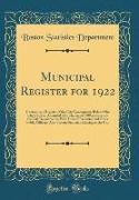 Municipal Register for 1922