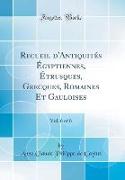 Recueil d'Antiquités Égyptiennes, Étrusques, Grecques, Romaines Et Gauloises, Vol. 6 of 6 (Classic Reprint)