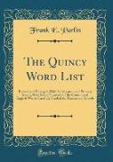 The Quincy Word List