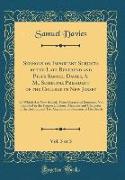 Sermons on Important Subjects by the Late Reverend and Pious Samuel Davies, A. M., Sometime President of the College in New Jersey, Vol. 3 of 3