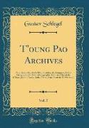 T'oung Pao Archives, Vol. 5