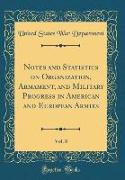 Notes and Statistics on Organization, Armament, and Military Progress in American and European Armies, Vol. 8 (Classic Reprint)