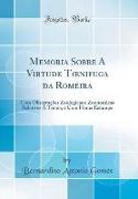 Memoria Sobre A Virtude Toenifuga da Romeira