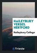 Haileybury Verses