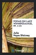 Poems on lake Winnipesaukee