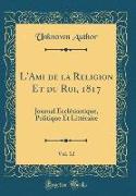 L'Ami de la Religion Et du Roi, 1817, Vol. 12