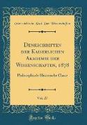 Denkschriften der Kaiserlichen Akademie der Wissenschaften, 1878, Vol. 27