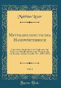 Mittelhochdeutsches Handwörterbuch, Vol. 2