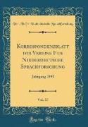 Korrespondenzblatt des Vereins für Niederdeutsche Sprachforschung, Vol. 17