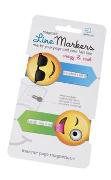 Line Markers (Emoji/Crazy&Cool) | Magnetische Lesezeichen | 2er Set