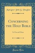 Concerning the Holy Bible