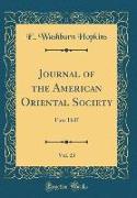 Journal of the American Oriental Society, Vol. 23