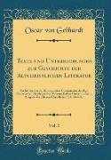 Texte und Untersuchungen zur Geschichte der Altchristlichen Literatur, Vol. 5