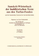 Sanskrit-Wörterbuch der buddhistischen Texte aus den Turfan-Funden. Lieferung 29
