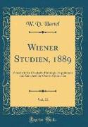 Wiener Studien, 1889, Vol. 11
