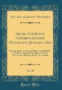 Archiv für Kunde Österreichischer Geschichts-Quellen, 1860, Vol. 25