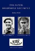 Royal Hampshire Regiment. 1918-1954