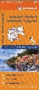 Michelin Aostatal, Piemont, Lombardei und Ligurien. Straßen- und Tourismuskarte 1:400.000