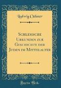 Schlesische Urkunden zur Geschichte der Juden im Mittelalter (Classic Reprint)